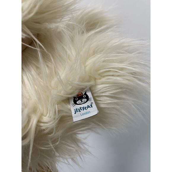 Jellycat London Dixie Duck Fluffy White Soft Stuffed Animal Plush Toy 15" - Picture 4 of 6